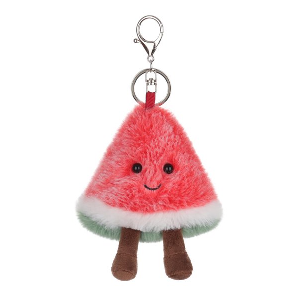 Apricot Lamb Watermelon Cute Keychain, Soft Stuffed Plush Keychain Toys for Kids’ Backpack, Purse, 3.5Inches