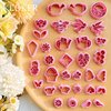 Keoker Clay Cutters Spring, 33 Polymer Clay Cutters, Flower Clay Cutters, Spring Clay Cutters for Earrings, Polymer Clay Cutters (A+B+C)