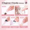 Saviland French Manicure Kit with Everything: Silicone French Tip Nail Stamp French Nails Kit for Beginners Easy French Nail Brush French Nail Tips Guide Stickers Fast French Tip Tool Acrylic Nail Kit