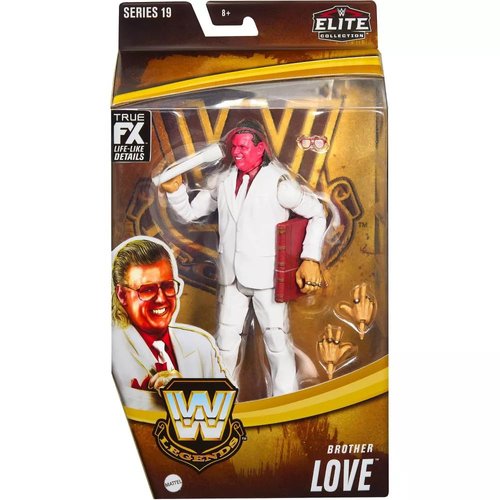 WWE Elite Collection Brother Love Wrestling Action Figure Legends Mattel Series 19 HLP51