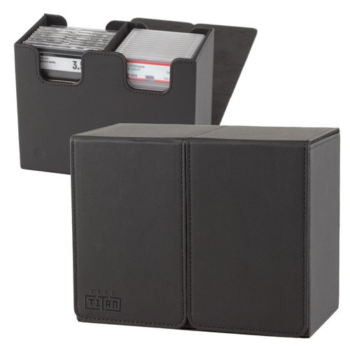 Card Titan Slab Box Two Row - Trading Card Storage Box for Graded Sports Cards and Graded TCG Cards - Card Case Fits PSA, BGS, SGC and CSG Graded Card Slabs
