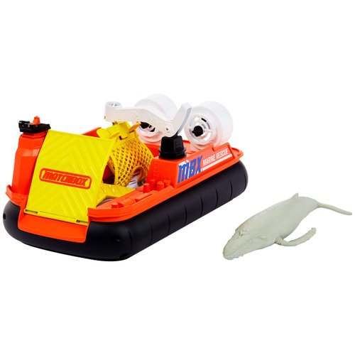 Matchbox Rescue Adventure Set With Vehicle And Animal Figure, Choose Whale Rescue Boat Or Rhino Rescue Helicopter, Both With Animal Figures, Action And Exploration Game For Kids Age 3 And Up