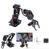 Mechanical Arm, 6DOF Robot Arm, Full Metal Programmable Robot Mechanical Arm Clamp Claw Kit, Desktop Manipulator Robot with Feedback of Servo Parameter, Industrial Robot Parts