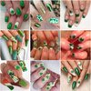 8Pcs St. Patrick's Day Nail Art Stickers,Green Shamrock 3D Self-Adhesive Nail Decals St. Patrick's Day Nail Supplies Four Leaf Clover Nail Sticker Lucky of Irish Spring Summer Design Manicure Decor