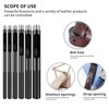Leather Hole Punch, Leather Punch (6 Pcs Belt Hole Puncher), Industrial grade black punch, hand polished, more sharp and durable for Leather Watch Band, Leather, Gasket Belt etc. Hole Punch(1.5mm-5mm)