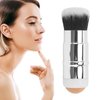 Oil absorbing Volcanic Roller, Reusable Portable Oily Skin Control Roller, Results Remove Excess Shine Rolling Stone with Brush for Oily Skin Care Oil Blotting Sheets