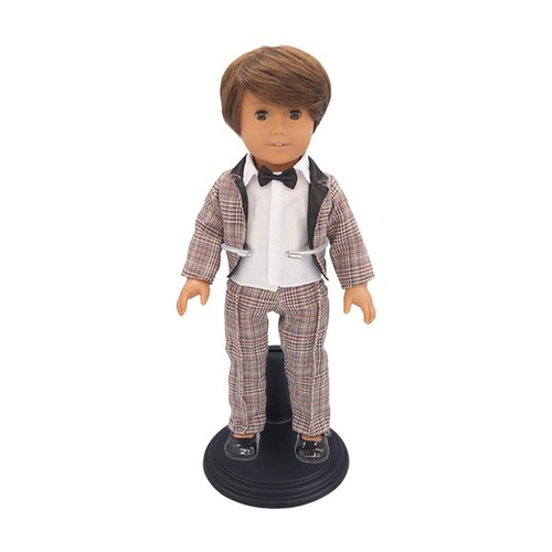 NUOBESTY Doll Stands Display Holder Doll Bracket Support Teddy Bear Stand for Home Black 15cm 4pcs