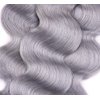 Gray Bundles Ombre Body Wave Bundles Human Hair 8A Two Tone Black And Silver Bundles Human Hair 1 Bundle 30 Inch Two Tone Grey Body Wave Bundles Remy Hair Extensions