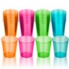 DecorRack 2 Oz Neon Shot Glasses, 24 Plastic Shot Cups, Disposable Party Cups, Mini Cups Shot Glasses (24 Pack)
