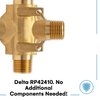 Wood Grip | Diverter Rough in Valve for 3/6 Setting | Shower Diverter Valve | Undermount Bathroom Sink | Shower Head Splitter
