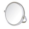 Model's Choice Two-Sided Tabletop Makeup Mirror - Makeup Mirror with 5X Magnification & Swivel Design - Portable 5.5-Inch Diameter Mirror in Nickel Finish - Model MC109N