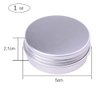 Marsheepy 30 ml（1 oz） 24 Pack Silver Aluminum Round Lip Balm Tin Storage Jar Containers with Screw Cap for Lip Balm, Cosmetic, Candles