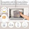 Haakaa Silicone Microwave Steam Sterilizer Bags for Travel, Reusable Silicone Steaming Bags for Baby Bottles, Breast Pump, Accessories, Pacifiers and Teethers, Great for Home and On-the-Go, Grey (1PC)