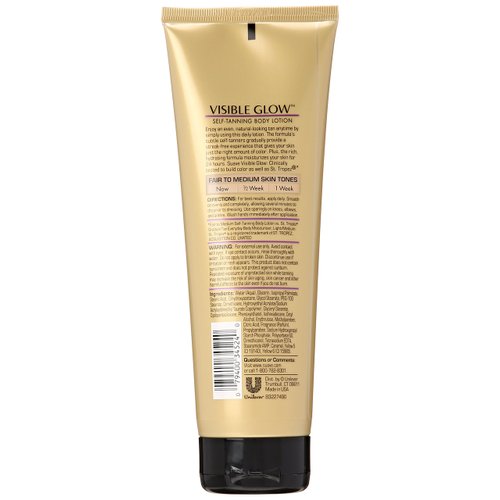 Suave Professionals Visible Glow Self-Tanning Body Lotion, Fair to Medium 7.5 oz