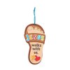 Fun Express Jesus Walks with Us Sandal Craft Kit - Set of 12-6" X 3" - Personalized Sandal Crafts for Sunday School - Educational Religious Crafts for Kids - Vbs Vacation Bible School Supplies/Decor