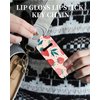 KLLRO RUO Chapstick Holder Keychain Fashion Lipstick Sleeve Lip Balm Portable Pocket Lip Gloss Tube Holder Clip-on Makeup Travel Accessories - Pink Strawberry