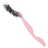Pretty memory Eyelash Applicator Tool DIY False Curved Eyelash Extension Tweezer for Volume Lashes Application and Removal, Pink