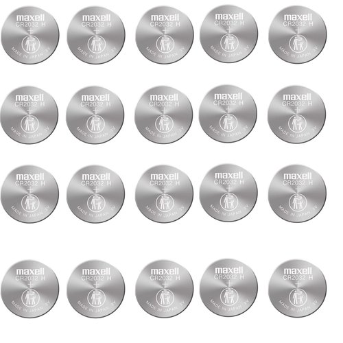 Maxell CR2032 lithium batteries - Pack of 20, New hologram packaging that guarantees authenticity (1)