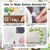 JOYMEMO Hatching Soon Dragon Baby Shower Decorations - Balloon Garland Arch Kit with Watercolor A Little Dragon is Coming Soon Baby Shower Backdrop, Dragons Theme Gender Reveal Party Supplies