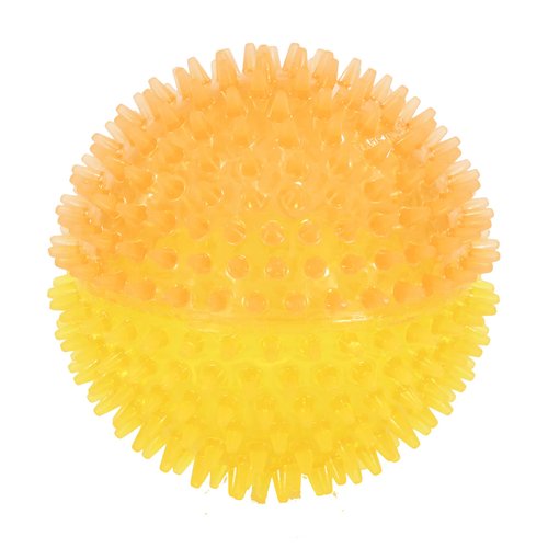 Vibrant Life Fetch Buddy Spikey Ball Dog Toy, Medium, Color May Vary, Chew Level 3
