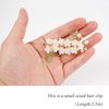 White Flower Hair Barrettes for Women Small Decorative Hair Clips with an Appearance of Blooming Flowers Elegant Hair Clips with Pearls for Prom and Wedding
