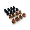 Kitsch Small Hair Clips for Women, Recycled Plastic Small Claw Clips & Mini Claw Clips for Hair, Mini Hair Clips for Thin Hair, Tiny Jaw Clip for Hair, 16 pcs (Tortoise & Black)