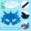 Zalmoxe Felt Dragon Dinosaur Masks for Kids Dinosaur Birthday Party Decorations Supplies Halloween Masks Dress-Up Costumes for Boys Girls(12B)