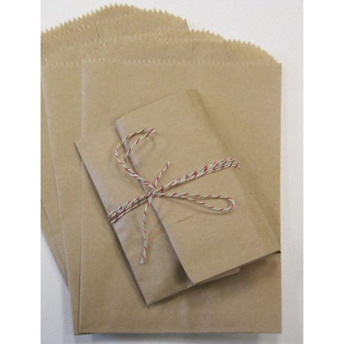 My Craft Supplies 200 Brown Kraft Paper Bags, 4 X 6 Inches