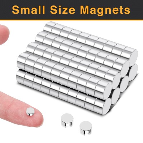 80 Pcs Small Magnets, Small Round Fridge Magnets, Multi-Use Tiny Mini Miniature Magnets Neodymium Disc Magnets for Fridge, Whiteboard, Crafts, Billboard, Office Magnets
