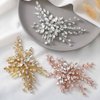 Easedaily Bride Wedding Hair Comb Silver Crystal Hair Pieces Rhinestone Headpieces Bridal Hair Clip Side Combs Hair Accessories for Women and Girls