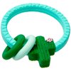 C.R. Gibson BTEE-24551 Cactus Ring 100% Food Grade Silicone Teether for Babies, 3.2" W x 3.6" L, Multicolor