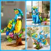 INSOON 3 in 1 Flower Cat Parrot Butterfly Building Set, Animal Figures Building Toy for Home Office Art Decor, 412 PCS Building Block Gift for Kids Boys Girls Ages 6 7 8 9 10 11 12+ Adults