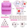 DEGIDEGI Educational Toys for Kids Ages 3-8, Matching Letter Spelling Game ABC Learning, Learning Toys for 4-7 Year Old Girls,Xmas Birthday Party Gifts for 3 4 5 6 7 8 Year Olds Girls Pink