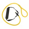 Single Resistance Exercise Band, Comfortable Handles Elastic Cord Ideal for Physical Therapy, Strength Training, Muscle Toning (Yellow)