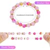 Dxhycc 24 Pieces Princess Bracelets Girls Beaded Bracelets Little Girls Costume Jewelry Set for Birthday Party Favors