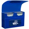 Monster Protectors Trading Card Double Deck Box with Self-locking Magnetic Closure - Blue (Fits Yugioh, Pokemon, Magic the Gathering Cards)