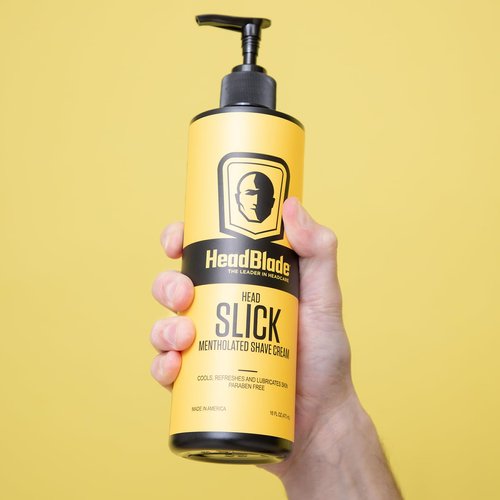 HeadBlade HeadSlick Shave Cream 16 oz for Smooth Headshaving for Bald Men, Helps with Irritation, Redness, & Razor Burn
