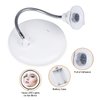 10x Magnifying Mirror with Light, Flexible Gooseneck Make up Mirror with Lights and Magnification, Battery Operated Cordless Magnified Mirror with Suction Cups for Wall Bathroom
