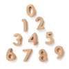 Wee Gallery Bamboo Numbers Set - Number Learning for Baby, Toddler, Preschool Age Kids - Interactive Wooden Numbers to Stimulate Early Development Through Educational Toys