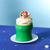DecoPac Super Mario Rings, 24 Nintendo Cupcake Decorations Featuring Mario And Luigi, Cake Toppers For Birthday, Gaming, Party - 24 Pack