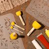 5 PCs Foam Stencil Stippling Brush // Sponge Stippler // Wooden Handle // Paint // Craft // Stenciling