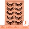False Eyelashes Wispy 18MM Lashes 3D Faux Mink Lashes Fluffy Pack Thick Volume Soft Strips False Lashes 5 Pairs Multipack