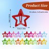 30 Pcs Colorful Snap Kawaii Hair Clips, Barrettes and Cute Hairpins for Girls - Non-Slip Star Hair Accessories