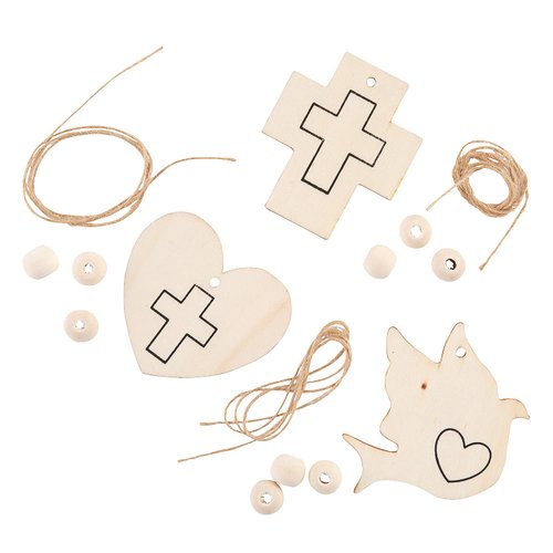 Religious Beaded Ornament Craft Kit, Makes 12