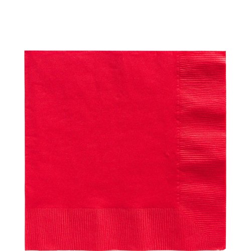Apple Red Luncheon Napkins Big Party Pack, 100 Ct. 6 1/2" x 6 1/2"