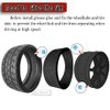 Rcarmumb RC 2.9 Wheel Tires Set for 1/7 Arrm a Felony,2PCS 42/100 2.9 Tires,2PCS 53/107 2.9 Tires,RC Tire Set with Wheel Wrench,Black