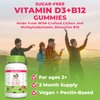 MaryRuth Organics Vitamin D3 + B12 Gummies | Sugar Free | 2 Month Supply | Vitamin D & B12 Vitamin Supplements for Adults & Kids | Supports Bone Health | Energy Boost | Vegan | Non-GMO | 60 Servings
