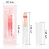 BINGBRUSH 2 Pcs Crystal Flower Jelly Color Changing Lipstick,Long Lasting Lip Care Moisturizer Lip Balm Magic Lip Gloss Lip Tint Stain Matte Makeup Lipstick (01#Pink&02#Rose red)