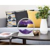 Szoranct Moving Sand Art Lamp Round Glass Flowing Sand Frame, Sand Art Liquid Motion and 3D Deep Sea Moving Sandscapes, for Office and Home Decor (7", Purple with Light)