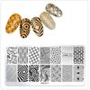 WOKOTO 6Pcs Nail Art Stamping Plates Kit Geometry Animal Flower Image Templates Stamping Nail Art Tools Nail Stamp Plates Stencils for Women Nail Art Plates